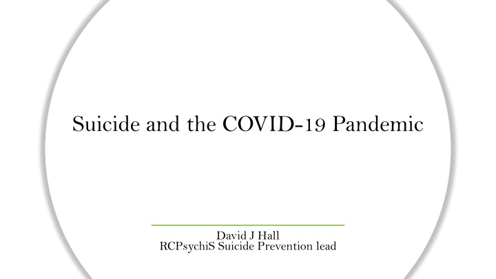 suicide and the covid 19 pandemic