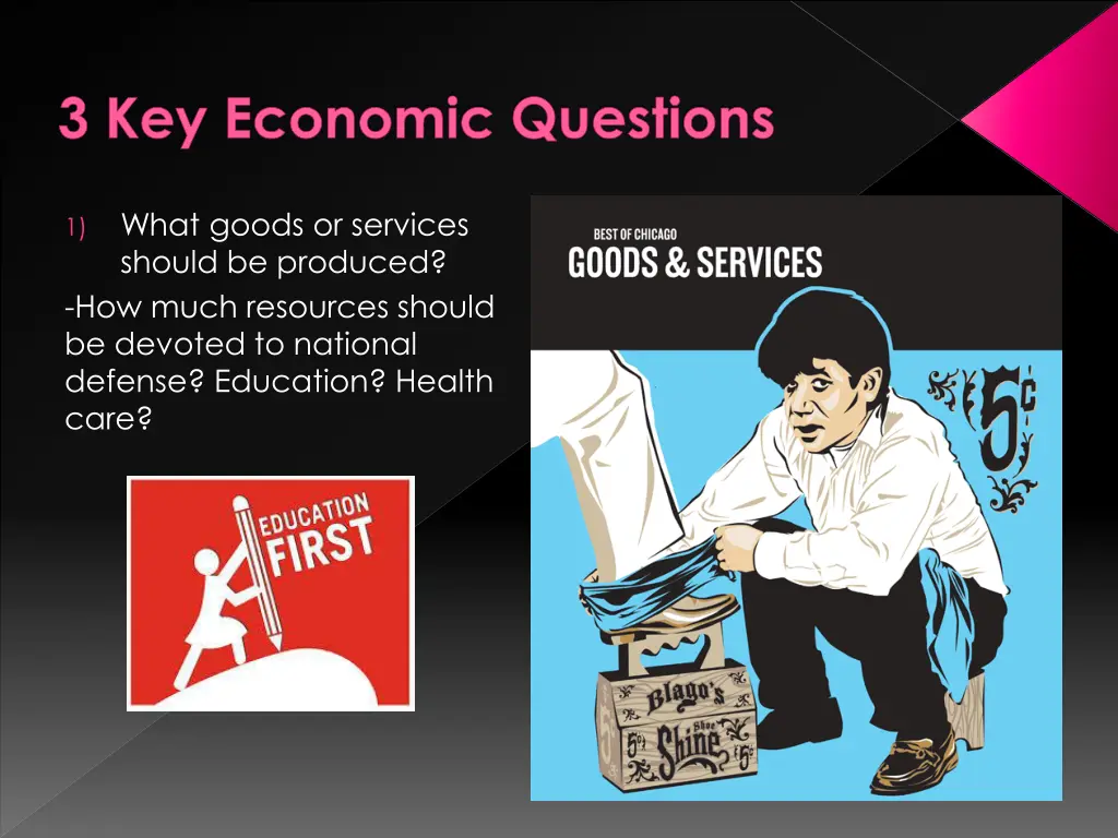 3 key economic questions