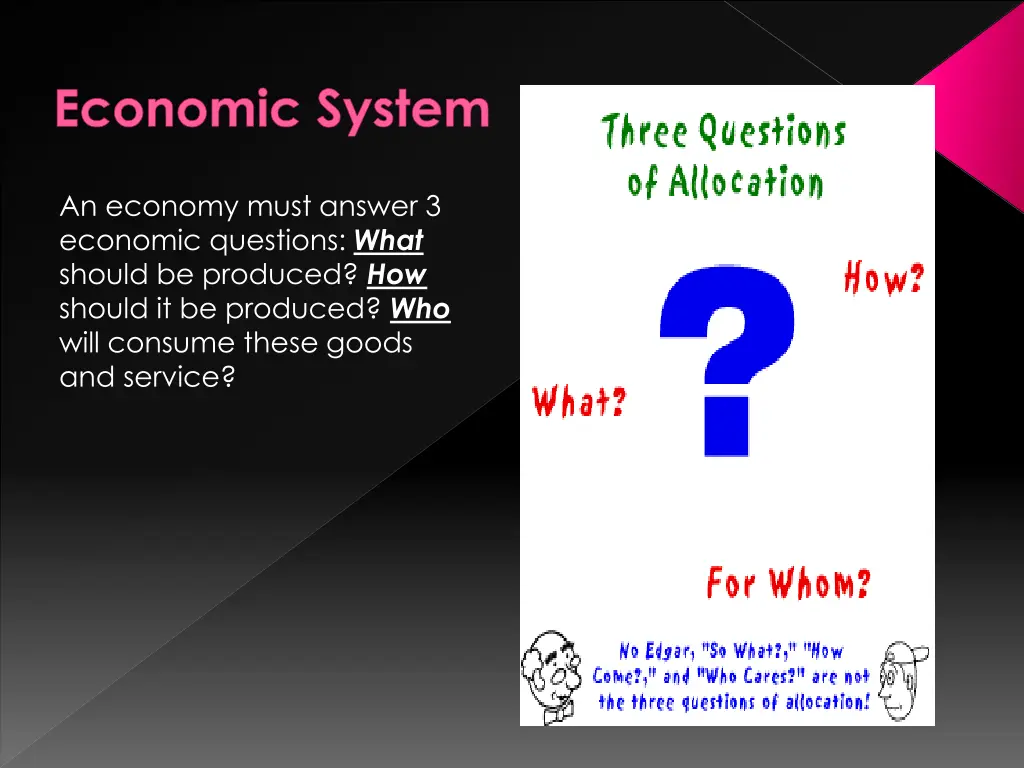 economic system