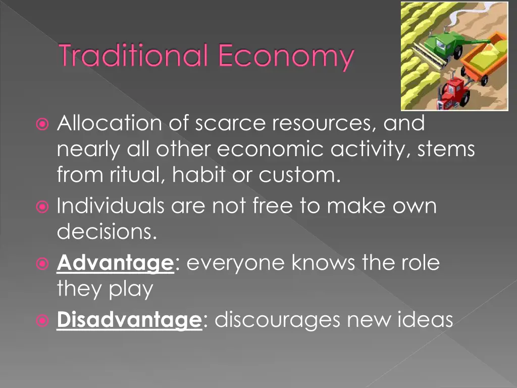 traditional economy