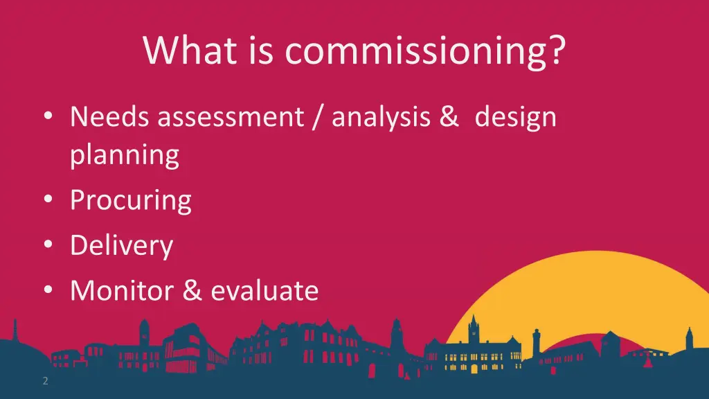 what is commissioning