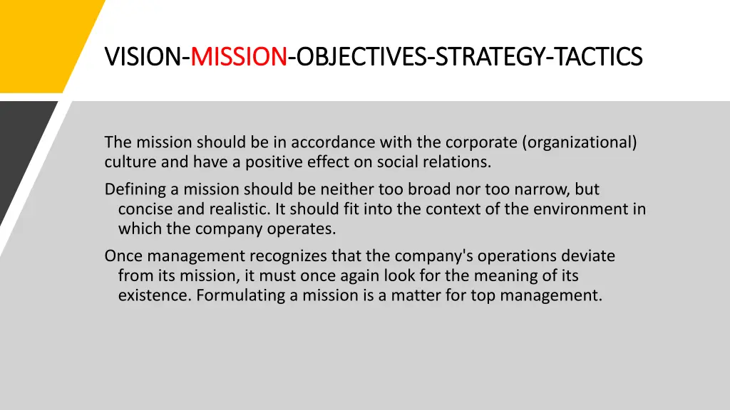 vision vision mission mission objectives 2