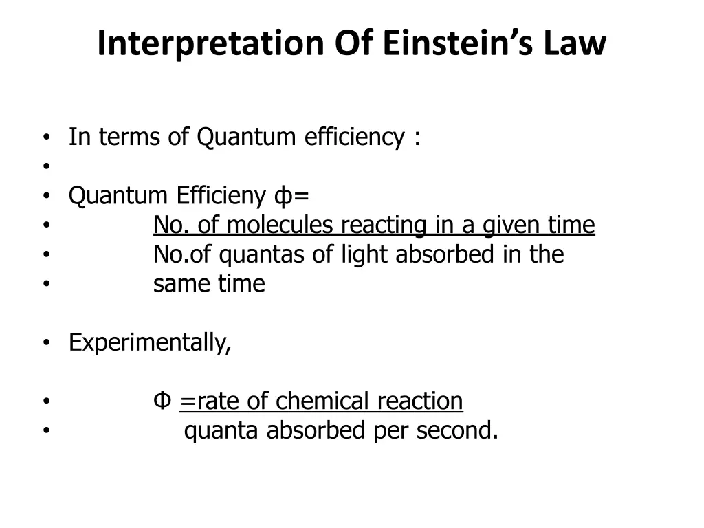 interpretation of einstein s law