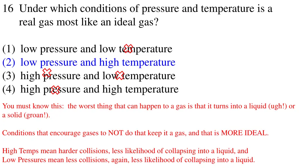 16 under which conditions of pressure 1