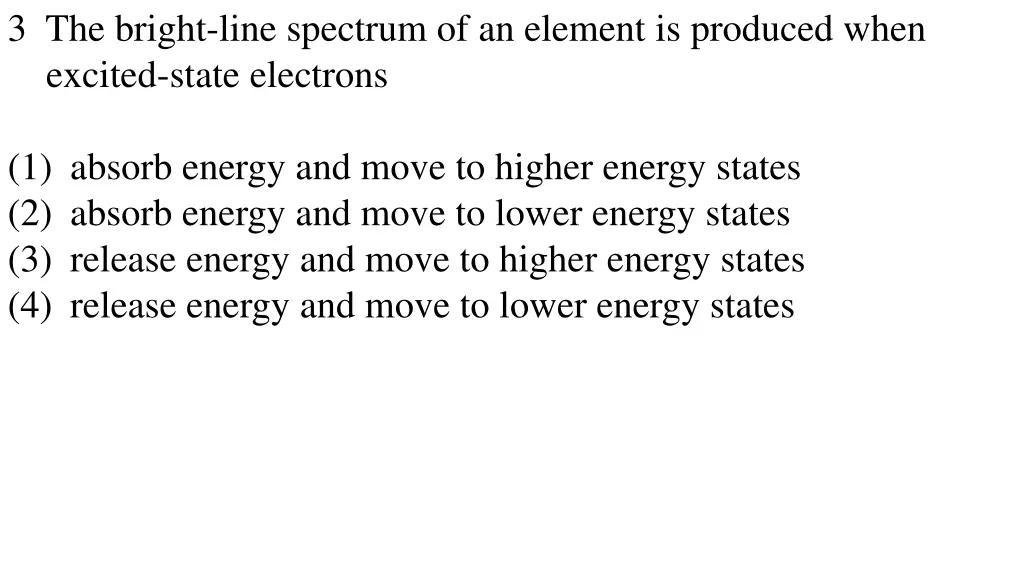 3 the bright line spectrum of an element