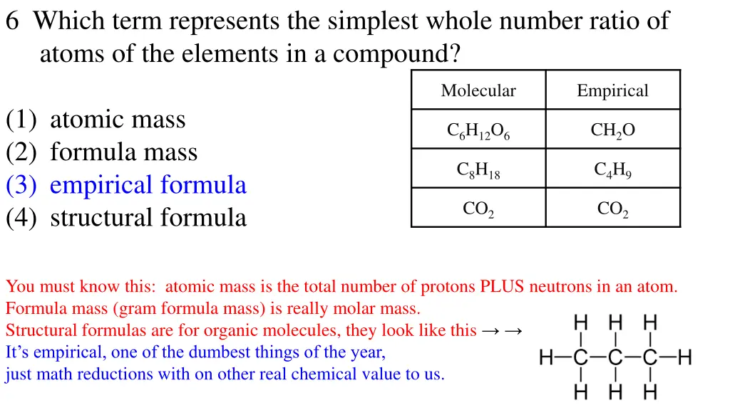 6 which term represents the simplest whole number 1