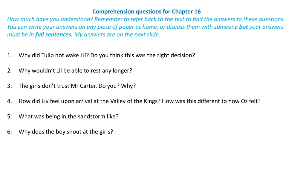 comprehension questions for chapter 16