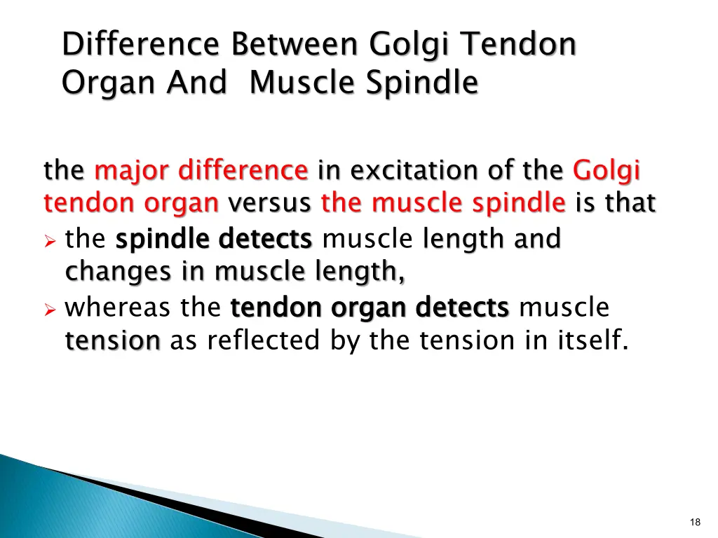 difference between golgi tendon organ and muscle