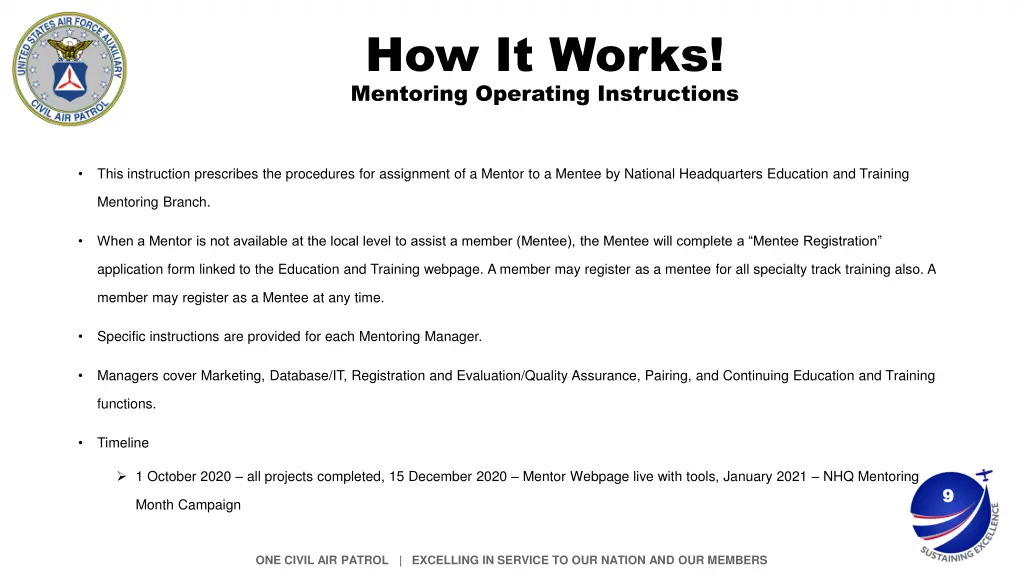 how it works mentoring operating instructions