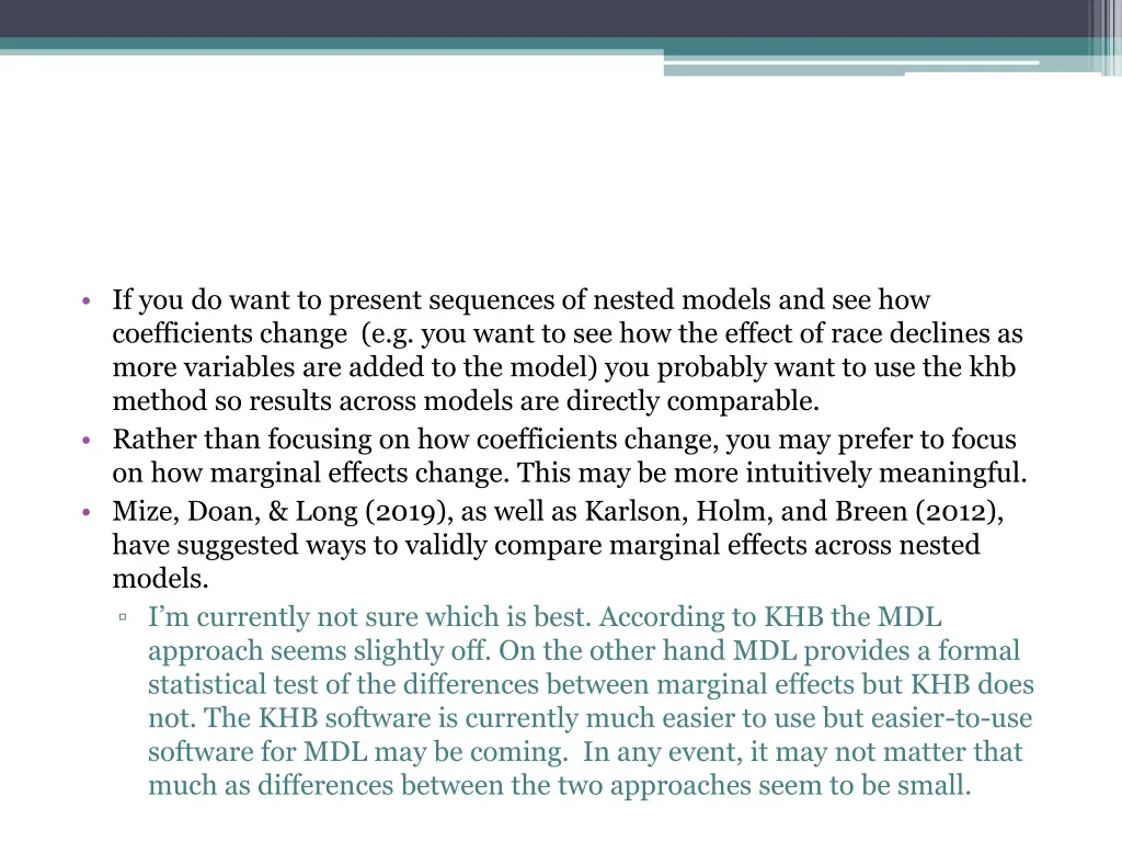 if you do want to present sequences of nested