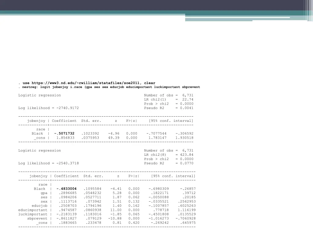 use https www3 nd edu rwilliam statafiles soe2011