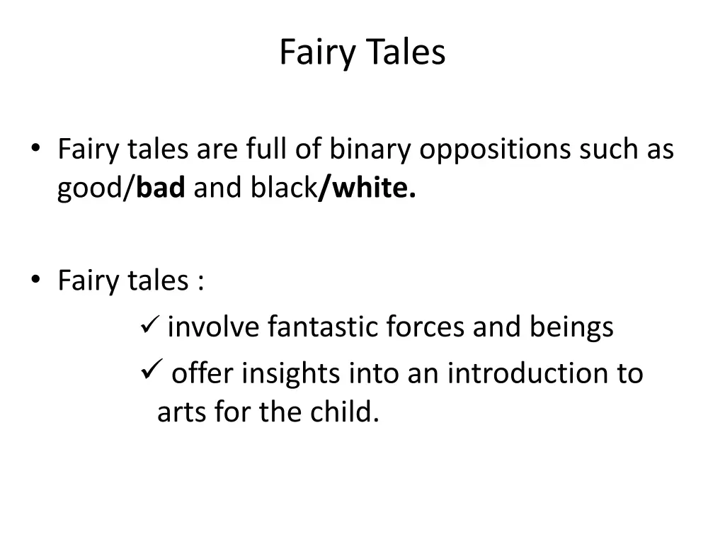 fairy tales