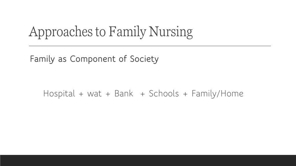 approaches to family nursing