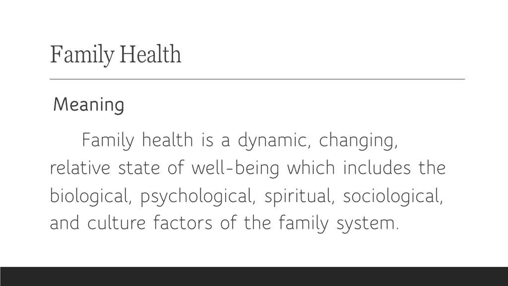 family health