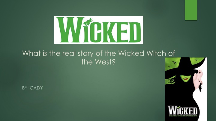 what is the real story of the wicked witch