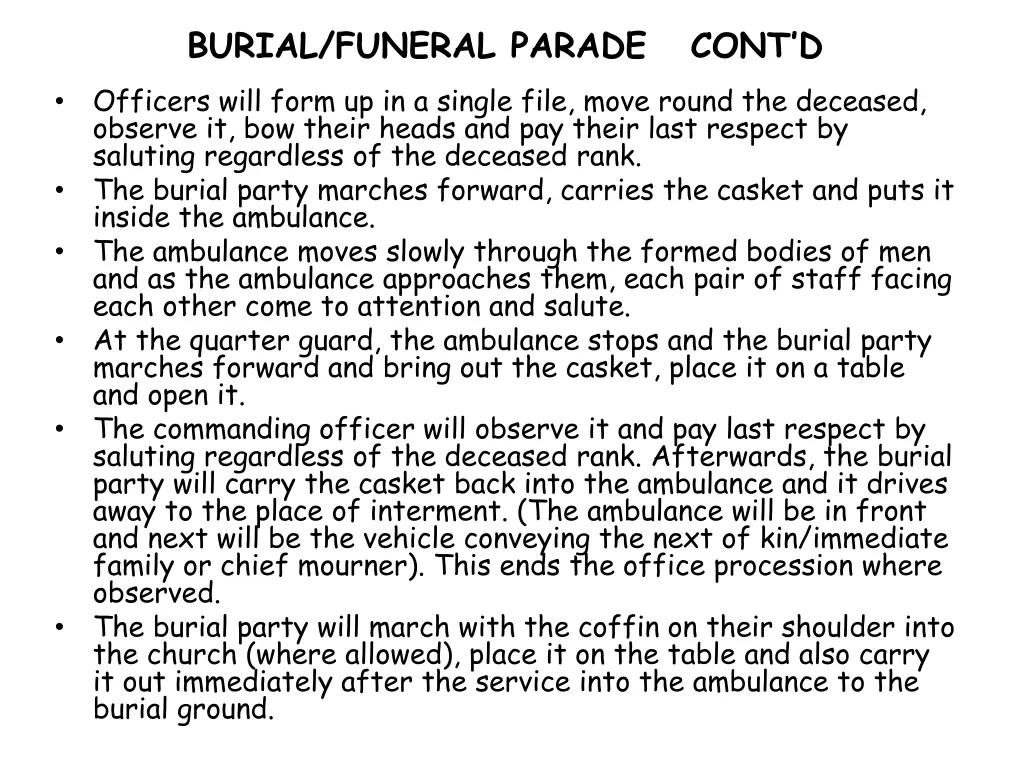 burial funeral parade cont d 1