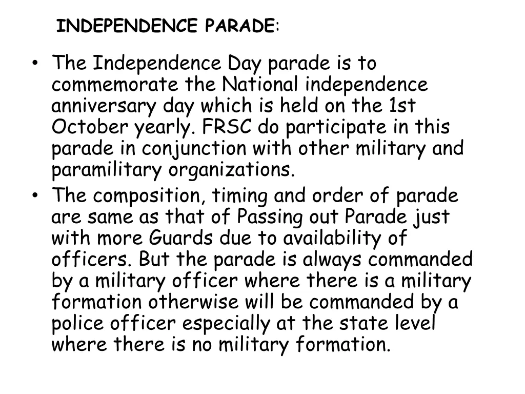 independence parade