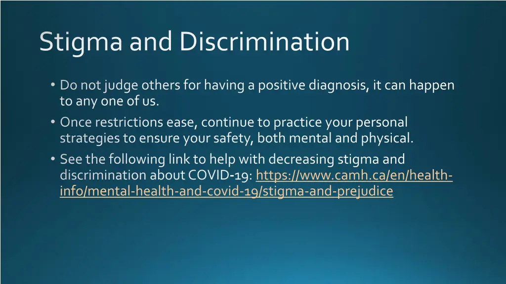 stigma and discrimination