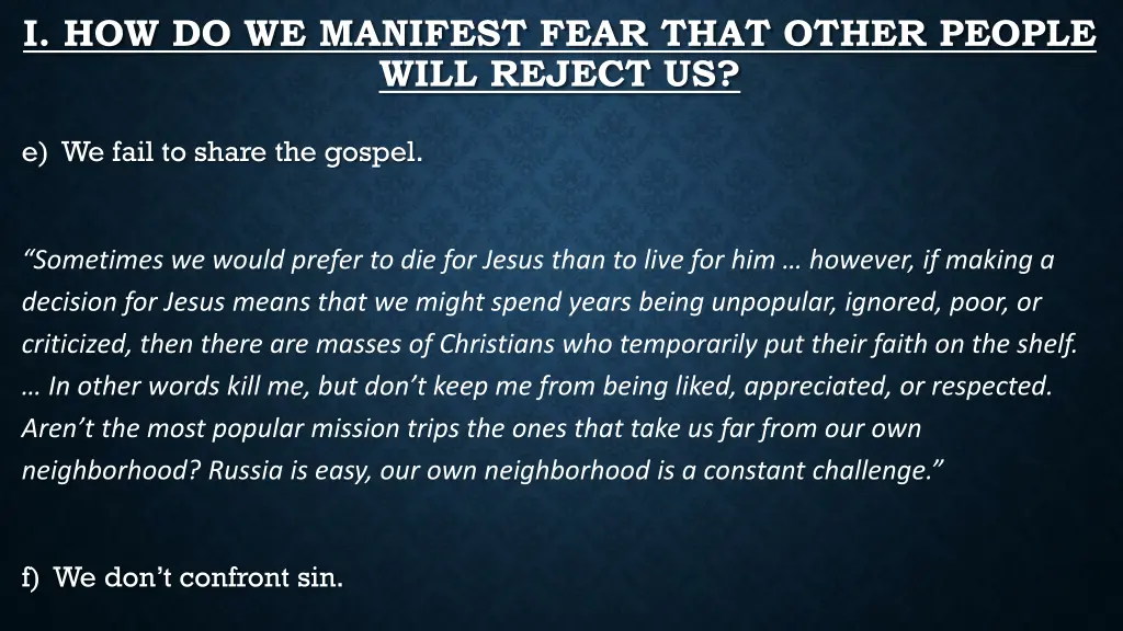 i how do we manifest fear that other people will 1