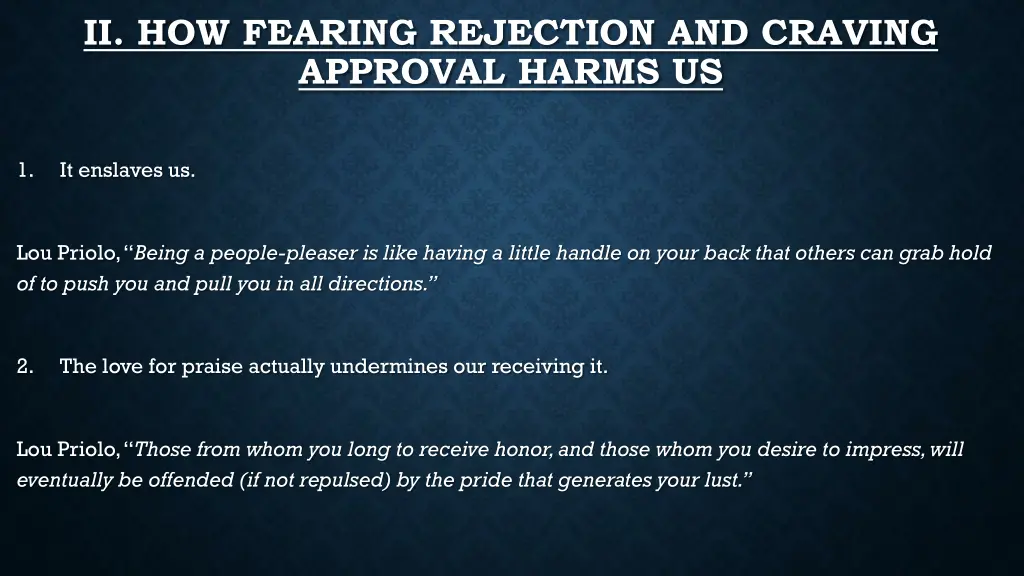 ii how fearing rejection and craving approval