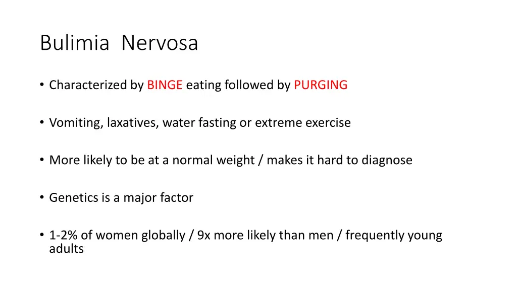 bulimia nervosa