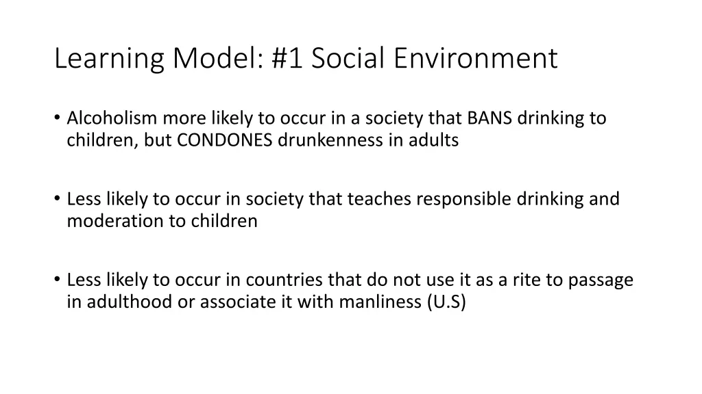 learning model 1 social environment