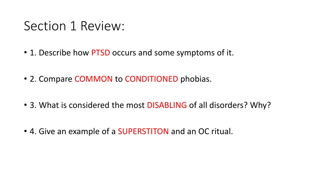 section 1 review