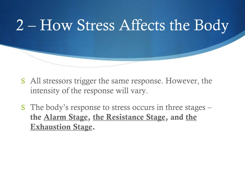 2 how stress affects the body