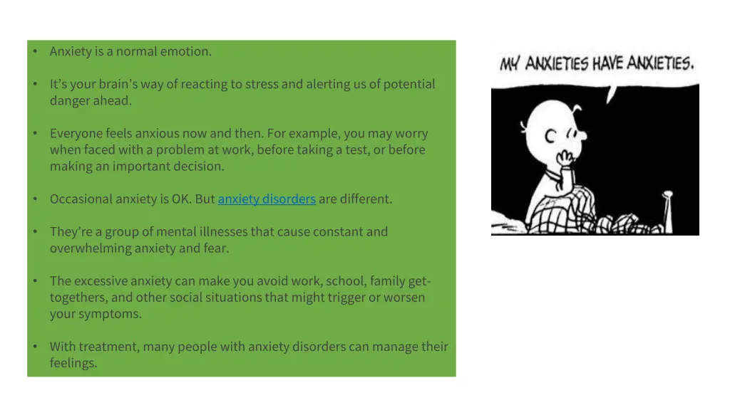 anxiety is a normal emotion