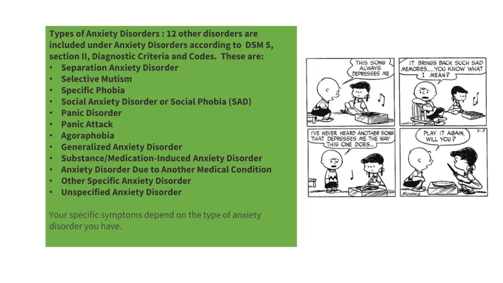 types of anxiety disorders 12 other disorders