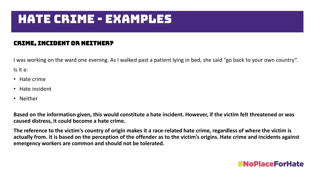 hate crime examples 1