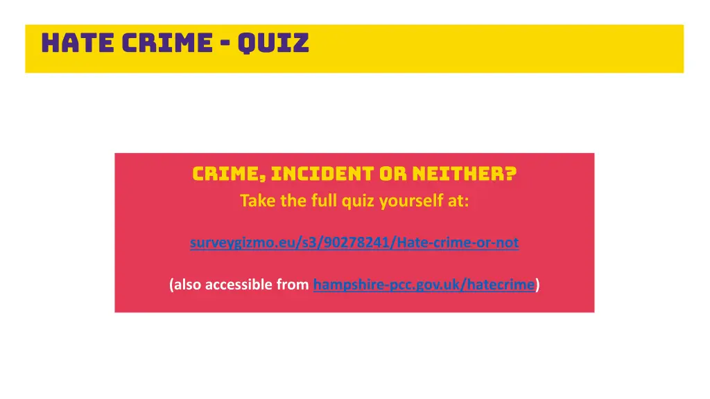 hate crime quiz