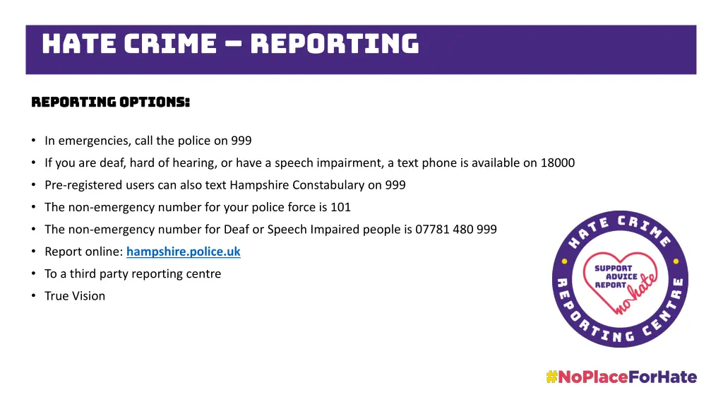 hate crime reporting