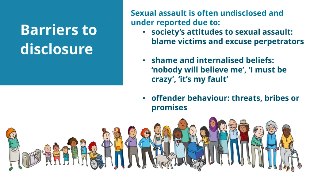 sexual assault is often undisclosed and under