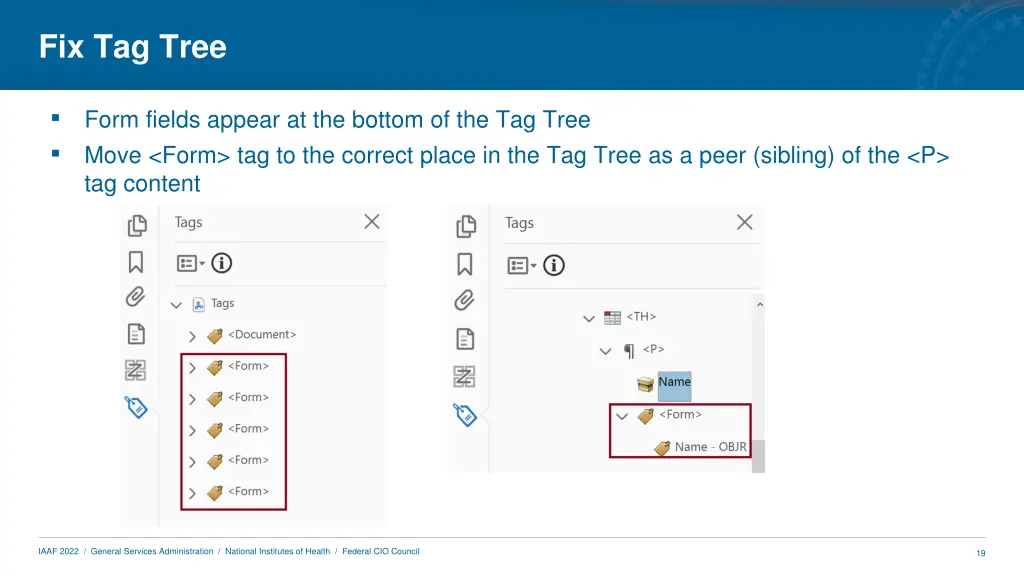 fix tag tree