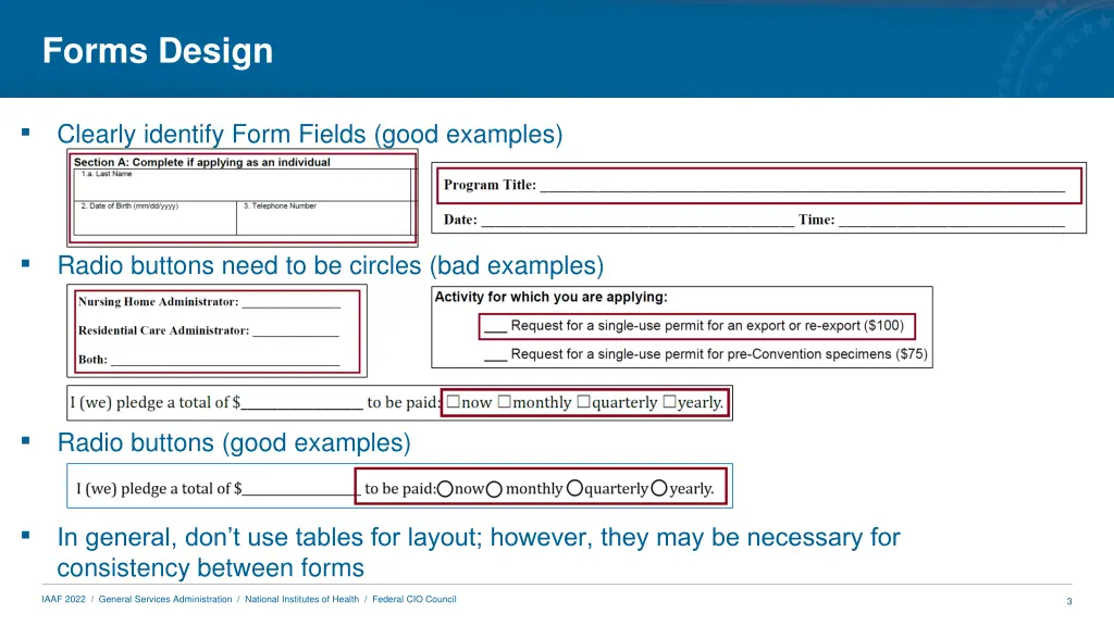 forms design