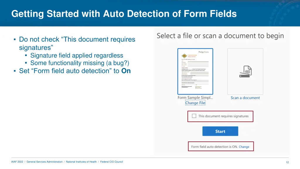 getting started with auto detection of form fields