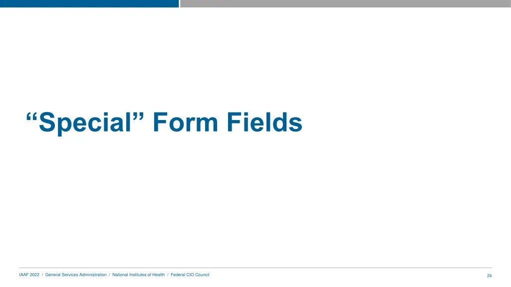 special form fields