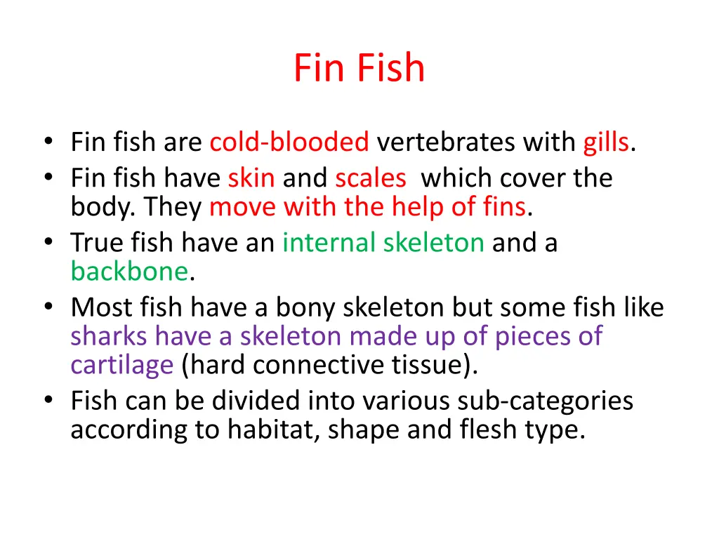 fin fish