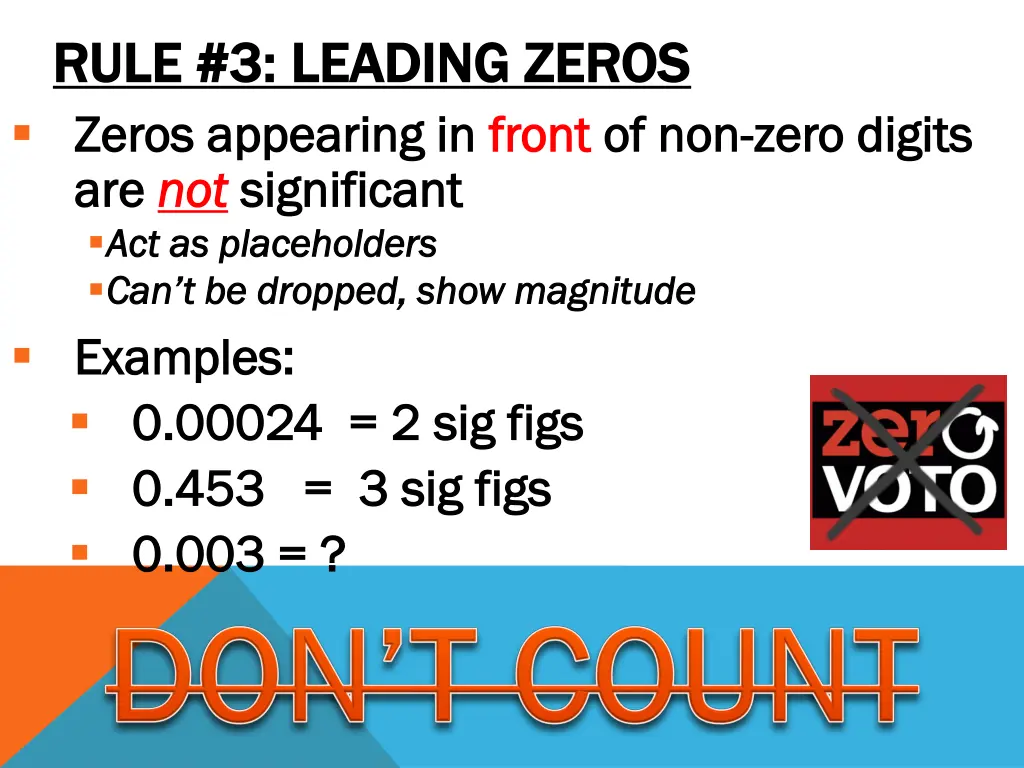 rule 3 leading zeros rule 3 leading zeros zeros