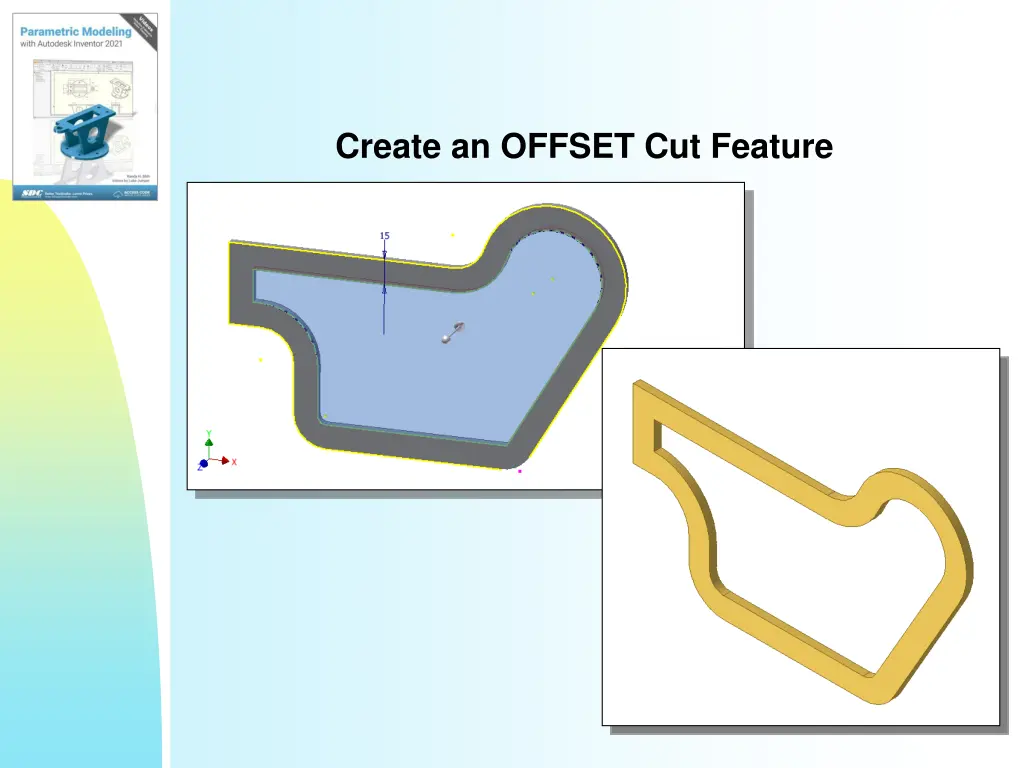 create an offset cut feature