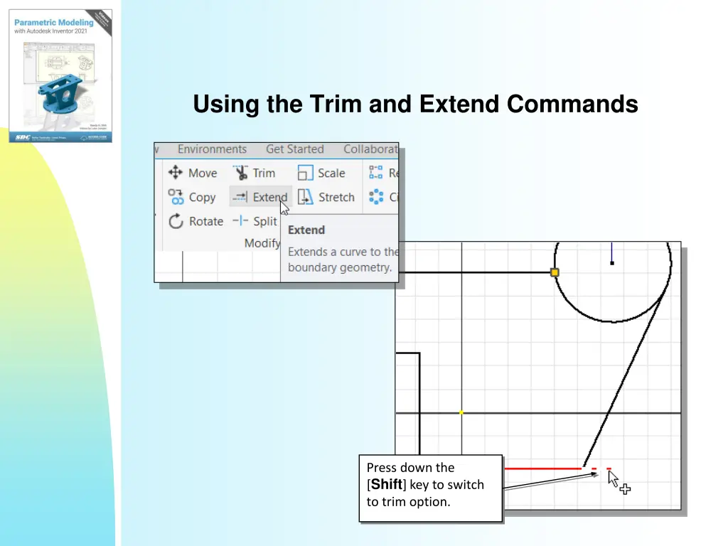 using the trim and extend commands