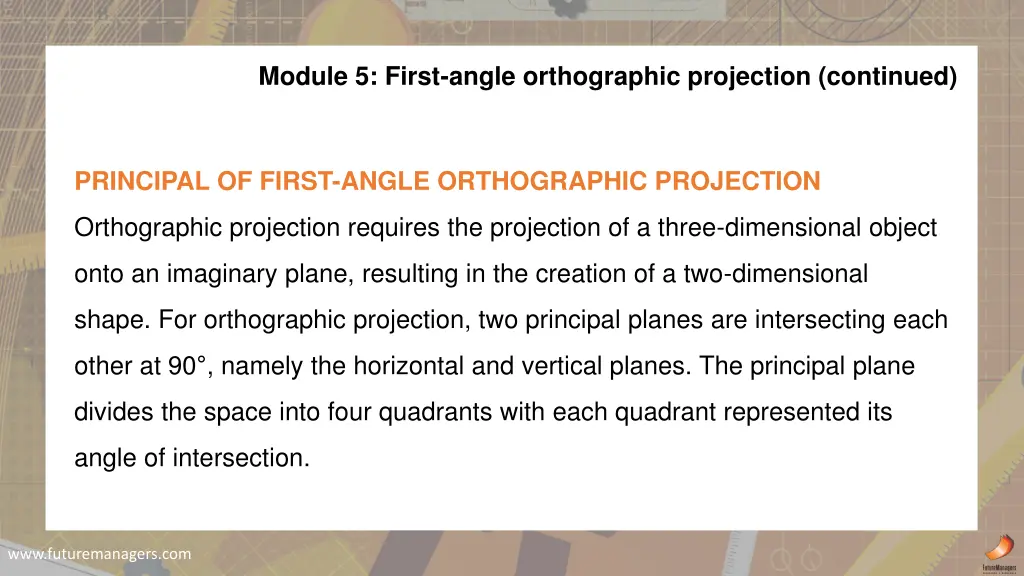 module 5 first angle orthographic projection 1