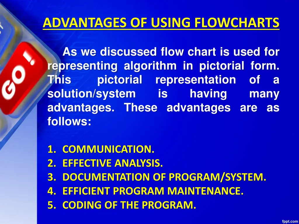 advantages of using flowcharts