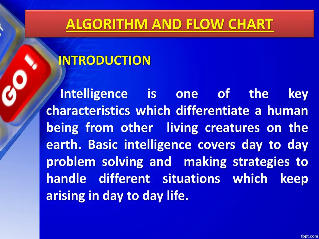 algorithm and flow chart 1