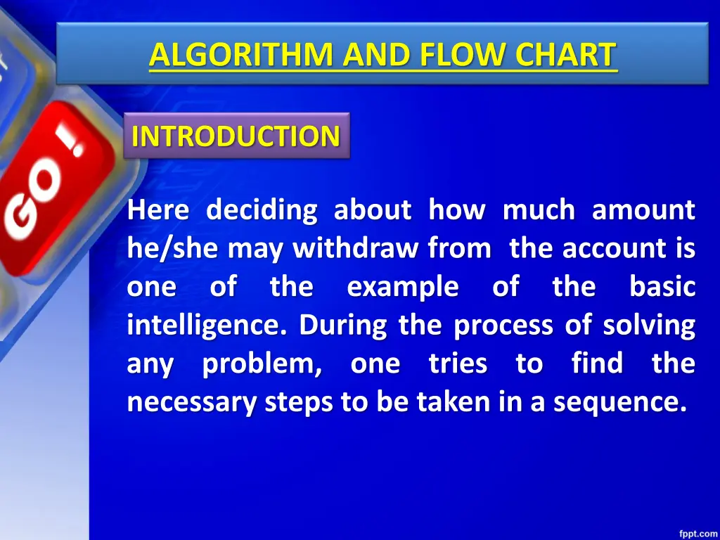 algorithm and flow chart 3