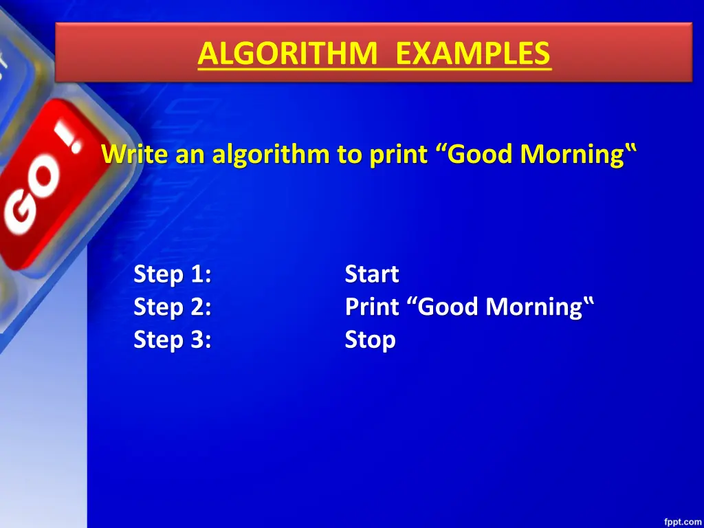 algorithm examples 1