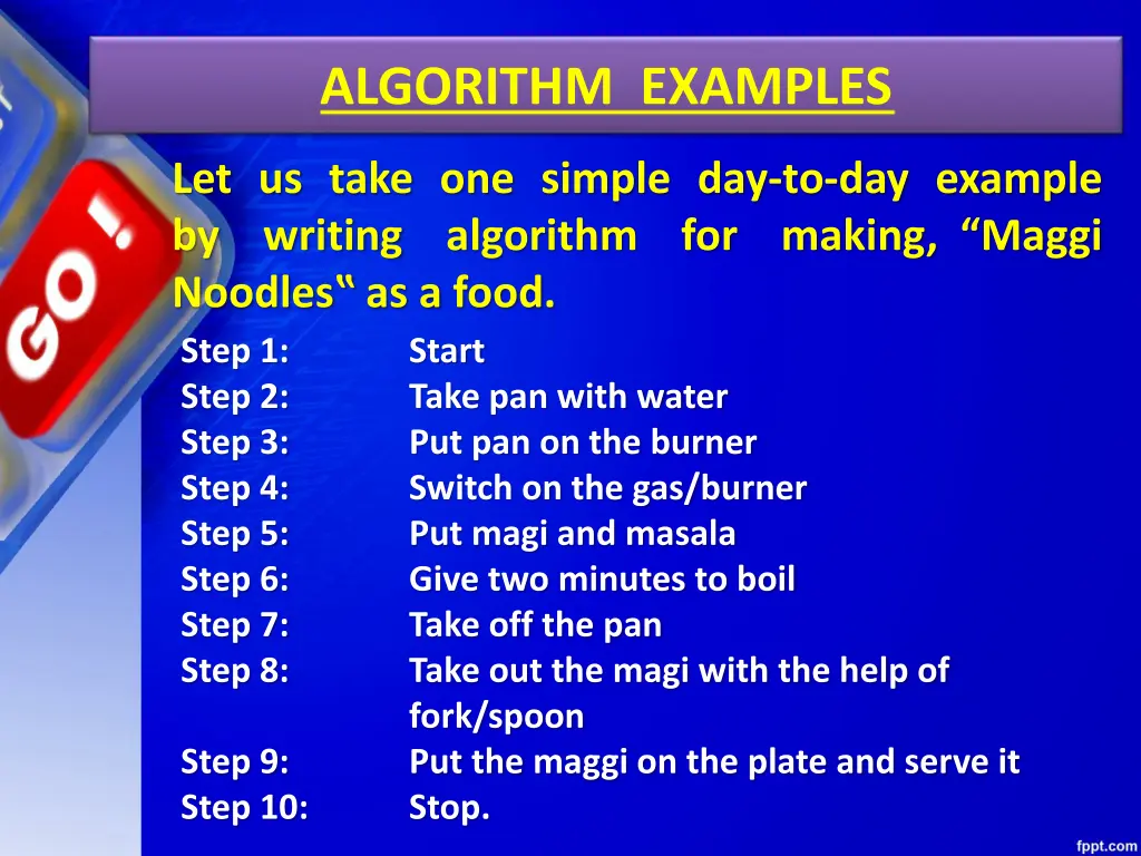 algorithm examples