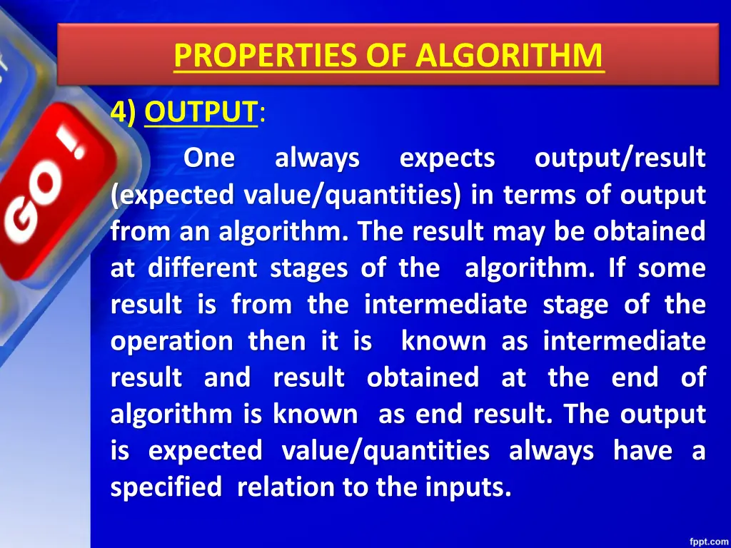 properties of algorithm 4