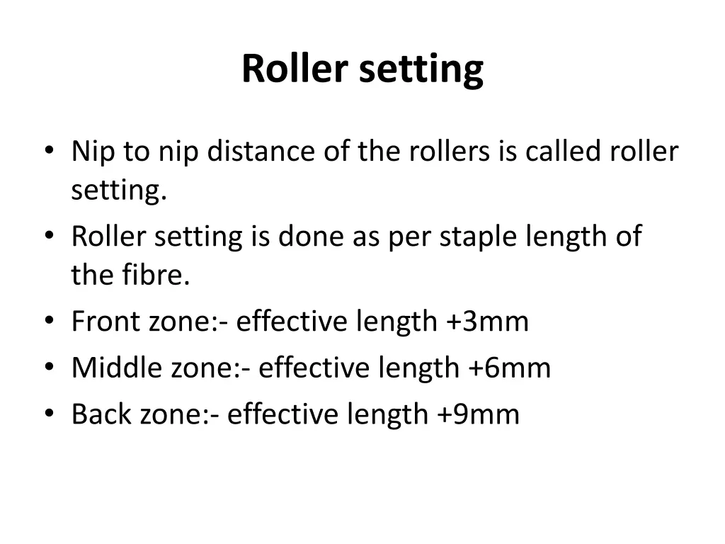 roller setting